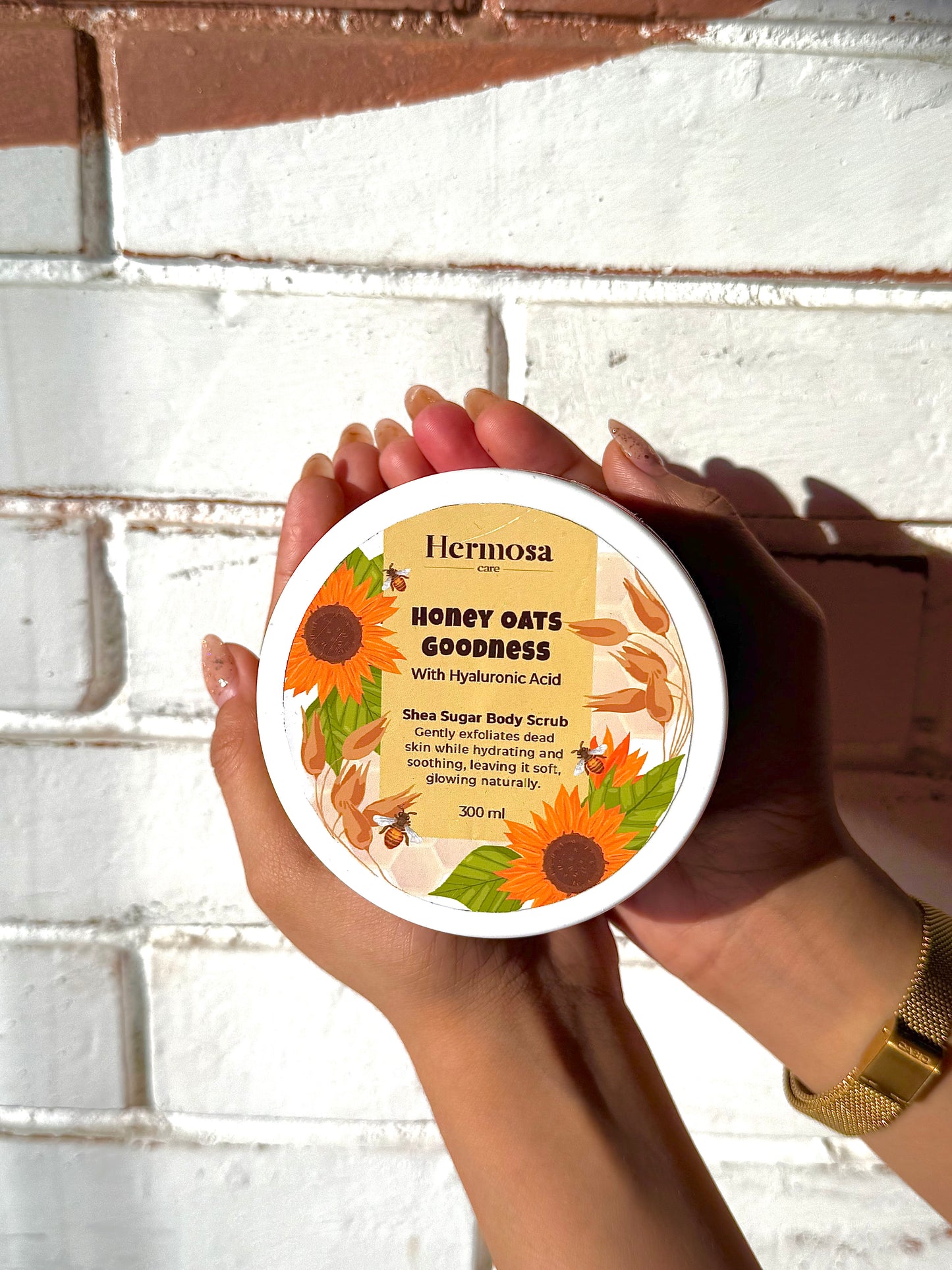 Honey oats body scrub